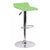 Flach Furniture Contemporary Green Vinyl Adjustable Height Bar Stool with Chrome Base [DS-801-CONT-GRN-GG]
