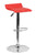 Flach Furniture Contemporary Red Vinyl Adjustable Height Bar Stool with Chrome Base [DS-801-CONT-RED-GG]