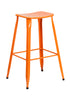 Flash Furniture 30"" High Orange Metal Indoor and Outdoor Barstool