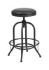 Flash Furniture 30"" Barstool with Swivel Lift Black Leather Seat