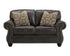 Flash Furniture Benchcraft Breville Loveseat in Charcoal Faux Leather