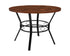 Tremont 42"" Round Dining Table in Swirled Chocolate Marble-Like Finish