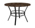 Tremont 42"" Round Dining Table in Espresso Marble-Like Finish