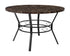 Tremont 47"" Round Dining Table in Espresso Marble-Like Finish