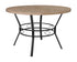 Tremont 47"" Round Dining Table in Bleached Sandstone-Like Finish