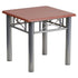 Mahogany Laminate End Table with Silver Steel Frame [JB-5-END-MAH-GG]
