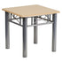 Natural Laminate End Table with Silver Steel Frame [JB-6-END-NAT-GG]