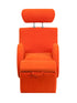 Flash Furniture HERCULES Series Orange Fabric Rocking Chair with Storage Ottoman [LD-2025-OR-GG]