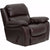 Brown Leather Rocker Recliner [MEN-DA3439-91-BRN-GG]