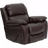 Brown Leather Rocker Recliner [MEN-DA3439-91-BRN-GG]