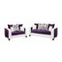 Riverstone Implosion Purple Velvet Living Room Set