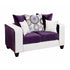 Riverstone Implosion Purple Velvet Loveseat