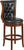 Flash Furniture High Brandy Wood Barstool with Black Leather Swivel Seat - 30''