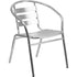 Flash Furniture Aluminum Slat Back Indoor-Outdoor Restaurant Chair