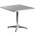 31.5"" Square Aluminum Indoor-Outdoor Table With Base