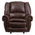 Flash Furniture Comfort Padre Espresso Fabric Rocker Recliner with Brass Accent Nails