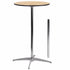 Flash Furniture 24"" Round Wood Cocktail Table with 30"" and 42"" Columns [XA-24-COTA-GG]