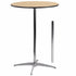 Flash Furniture 30"" Round Wood Cocktail Table with 30"" and 42"" Columns [XA-30-COTA-GG]