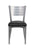 Flash Furniture Hercules Series Silver Slat Back Metal Restaurant Chair with Black Vinyl Seat [Xu-Dg-60401-Blkv-Gg]