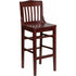HERCULES Series Mahogany Finished School House Back Wooden Restaurant Bar Stool [XU-DG-W0006BAR-MAH-GG]