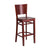 Flash Furniture Lacey Series Solid Back Mahogany Wooden Restaurant Barstool [XU-DG-W0094BAR-MAH-MAH-GG]