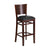 Flash Furniture Lacey Series Solid Back Walnut Wooden Restaurant Barstool - Black Vinyl Seat [XU-DG-W0094BAR-WAL-BLKV-GG]