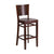Flash Furniture Lacey Series Solid Back Walnut Wooden Restaurant Barstool [XU-DG-W0094BAR-WAL-WAL-GG]
