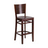 Flash Furniture Lacey Series Solid Back Walnut Wooden Restaurant Barstool [XU-DG-W0094BAR-WAL-WAL-GG]