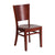 Flash Furniture Lacey Series Solid Back Mahogany Wooden Restaurant Chair [XU-DG-W0094B-MAH-MAH-GG]