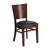 Flash Furniture Lacey Series Solid Back Walnut Wooden Restaurant Chair - Black Vinyl Seat [XU-DG-W0094B-WAL-BLKV-GG]