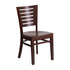 Flash Furniture Darby Series Slat Back Walnut Wooden Restaurant Chair [XU-DG-W0108-WAL-WAL-GG]