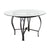 Flash Furniture Syracuse 48"" Round Glass Dining Table with Black Metal Frame