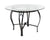 Flash Furniture Syracuse 45"" Round Glass Dining Table with Black Metal Frame