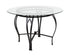 Flash Furniture Syracuse 45"" Round Glass Dining Table with Black Metal Frame