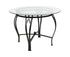 Flash Furniture Syracuse 42"" Round Glass Dining Table with Black Metal Frame
