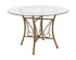 Flash Furniture Princeton 45"" Round Glass Dining Table with Matte Gold Metal Frame