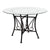 Flash Furniture Princeton 45'' Round Glass Dining Table with Black Metal Frame