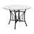 Flash Furniture Princeton 42'' Round Glass Dining Table with Black Metal Frame