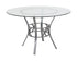 Flash Furniture Carlisle 48"" Round Glass Dining Table with Silver Metal Frame
