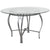 Flash Furniture Syracuse 48'' Round Glass Dining Table with Silver Metal Frame