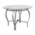 Flash Furniture Syracuse 42'' Round Glass Dining Table with Silver Metal Frame