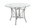 Flash Furniture Princeton 42"" Round Glass Dining Table with Silver Metal Frame