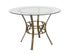 Flash Furniture Carlisle 42"" Round Glass Dining Table with Matte Gold Metal Frame