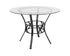 Flash Furniture Carlisle 42"" Round Glass Dining Table with Black Metal Frame