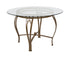 Flash Furniture Syracuse 45"" Round Glass Dining Table with Matte Gold Metal Frame