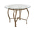 Flash Furniture Syracuse 42"" Round Glass Dining Table with Matte Gold Metal Frame