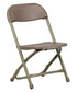 Kids Brown Plastic Folding Chair [Y-KID-BN-GG]