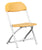 Offex Kids Yellow Plastic Folding Chair