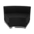 Flash Furniture HERCULES Alon Series Black Leather Concave Chair with Brushed Stainless Steel Base [ZB-803-INSEAT-BK-GG]