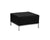 Flash Furniture Hercules Imagination Series Black Reception Guest Room Leather Square Ottoman